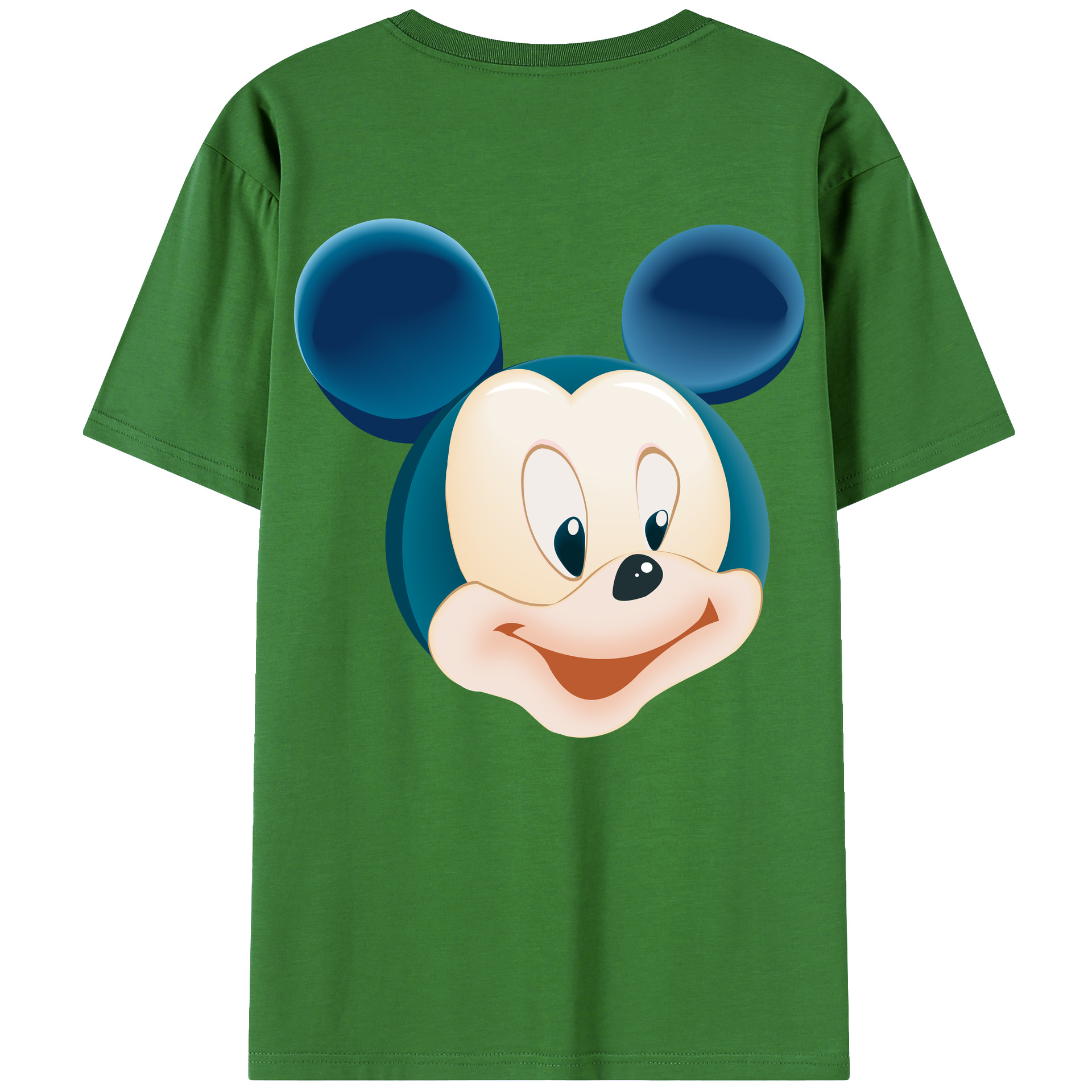 （画像用） ミッキーマウス Mickey Mouse レディース半袖Tシャツ(バックプリント)